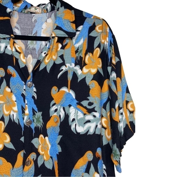 Vintage Koko Knot Resort Wear Parrot Hawaiian Button-Up Shirt Sz XL - Picture 5 of 7